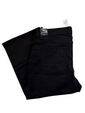 J Crew Cropped Wide-Leg All Day Stretch Jeans~Size 35P~Black Denim NWT L15 49